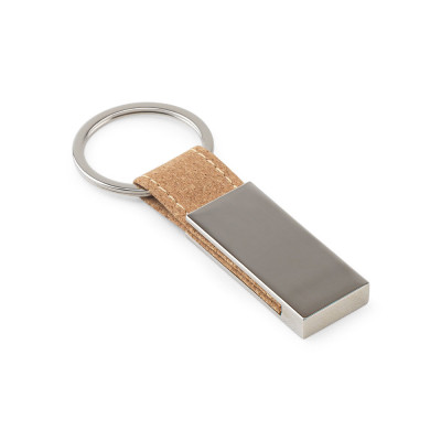 GOSLING. Set consisting of a card holder and a key holder, both in metal and cork